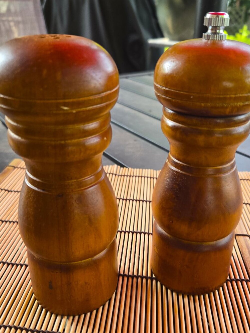 Wooden Salt and Pepper Shakers